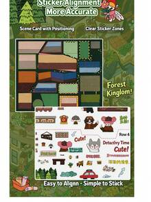 A Set Of DIY Scene‑Building Stickers,Detective Mini Theater DIY Handcraft,Stress‑Relief Scene Stickers,Leisure Time Puzzle Materials For Students To Relax - 33.0 Detective Theater 5 - View 2