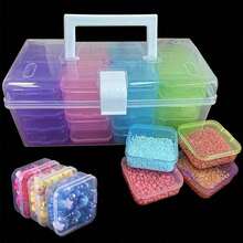 1/32pcs Plastic Storage Box Set - Beads Storage, Multi-Functional Organizer Box, Suitable For DIY Crafts, Beads, Jewelry And Nail Art Supplies - Portable Compartment Box With Adjustable Dividers, Containers, Accessories, Home Organization - A - View 2