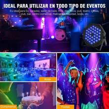 60x3W RGB Full Color LED Stage Light, DMX512 Compatible DJ Light With Voice Control, Lighting For Presentations, Concerts, Parties, Weddings, And Clubs - US A Type Plug(110-127V) - View 9