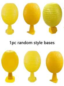 6 piezas Matamoscas con base, matamoscas físico (se envía base de estilo aleatorio) - Multicolor - Ver 10