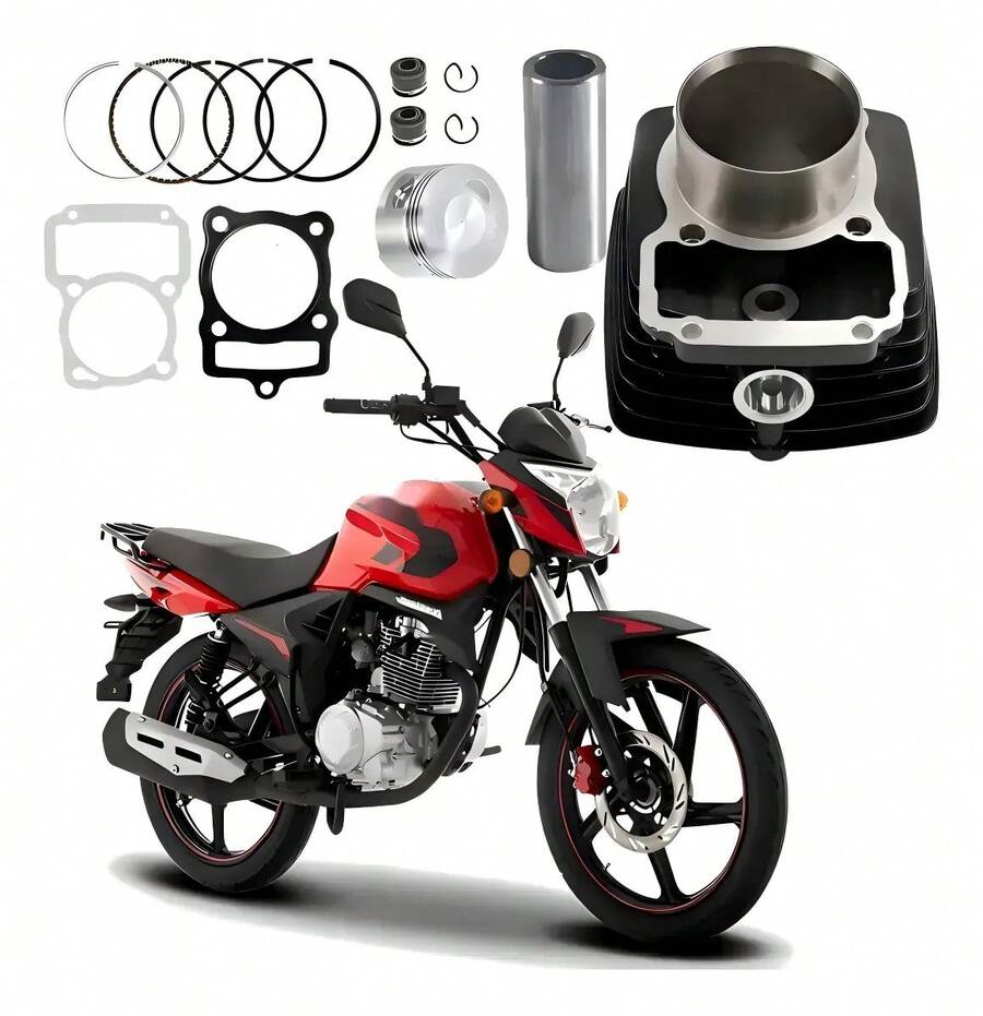 Fuel-Powered Motorcycle - Black - View 1