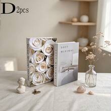 2/3pcs Home Fashion Faux Book Decor, Luxury Decorative Books, Living Room Decor, Home Decor, Coffee Table Books, Modern Fashion Decorative Books, Stackable Display Books, Hotel Decor, Gift - Decor Book - View 7