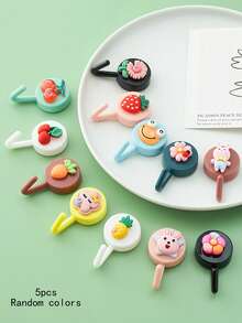 5 pcs Kartun Desain Acak Dinding Kait - MultiWarna - View 1