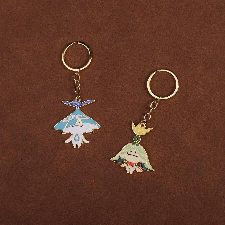 1pc Creative Cartoon Anime Character Model Keychain, Street Fashion DIY Peripheral Cartoon Model Clothing Accessory Exclusive Pendant, Holiday Gift For Friends, Commemorative Small Gift, Unisex - Multicolor - View 1