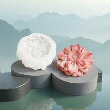 逼真鬱金香蓮花矽膠模具 DIY 花卉香氛蠟燭樹脂模具 - 花朵 - 查看 5