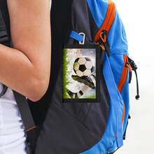 Teenager Wallet, Boys & Girls Personalized Card Holder, 3D Soccer Goal Style Wallet, Ultra-Thin Design With Keychain, Wear-Resistant & Dirt-Resistant, Daily Use, Clip-On Convenient To Carry - Multicolor - View 5