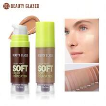 beauty glazed 液態粉底液：高遮瑕、持久保濕、控油長效，多色可選，適合所有膚質，打造完美底妝效果 - #102 - 查看 8