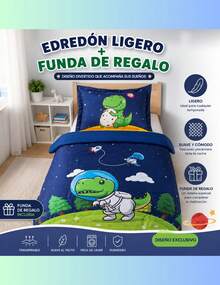 Lightweight Single Duvet With Included Cover – Perfect For All Seasons BEAUTTY HOME - DINO ASTRO - View 1