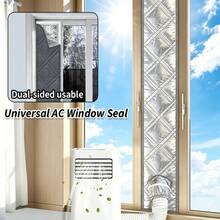 Thickened Universal Window Seal Cloth For Portable Air Conditioner & Dryer, Double‑Sided 100% Airtight Vent Kit, Reduce Cold‑Hot Air Exchange - Silver - View 5