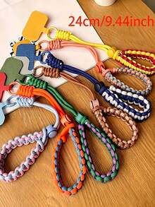 New Travel Phone Lanyard, Adjustable Wrist Strap, Handmade Woven, Minimalist Anti-Theft Anti-Drop - Upgraded Version - View 1