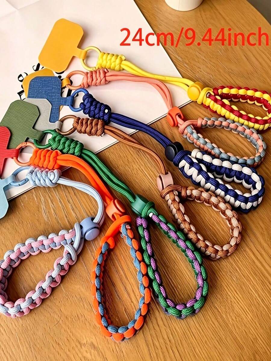 New Travel Phone Lanyard, Adjustable Wrist Strap, Handmade Woven, Minimalist Anti-Theft Anti-Drop - Upgraded Version - View 1