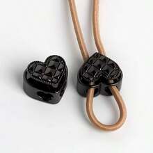 2/4/6Pcs Metal Heart-Shaped Spring Buckle, Drawstring Adjuster, Suitable For Hoodies, Sweatpants, Elastic Buckle, Pig Nose Buckle, Multi-Function Hardware Accessories - Multicolor - View 12