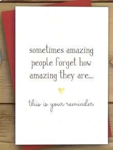 OBOVAY Fun Decorative Gemstone Cards With Envelopes, Featuring Encouraging Words. Suitable For Him Or Her, Friends, Colleagues, Family. Perfect For Birthdays And Special Occasions. Fun And Inspirational Greeting Cards. - A - View 2