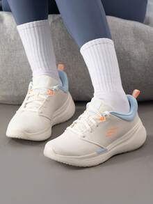 Skechers 女款輕量運動跑步鞋 VAPOR PLUS 綁帶式運動鞋 舒適透氣緩震休閒鞋 150224-NTMT - 自然色/多色 - 查看 2