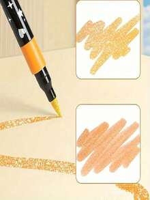24/1 Colors Dual-Tip Glitter Pens, Quick-Drying Ink, Fine Tip, Suitable For Scrapbooking, Card Making, Planner, This 24-Color Dual-Tip Glitter Pen Set Is An Ideal Choice For Artists And Crafters, Back To School - Multiple Styles - View 9