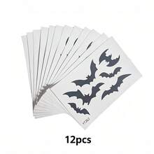 6pcs/Set Halloween Matte Bat Stickers Home Decor Indoor Decoration Stickers Holiday Decoration Stickers - Bat Sticker - View 8