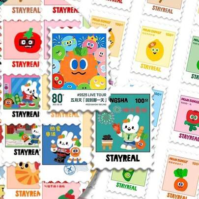 54pcs Mayday Stamp Stickers 5525 Back To That Day Chen Xin-Hong Tour Concert Merchandise DIY