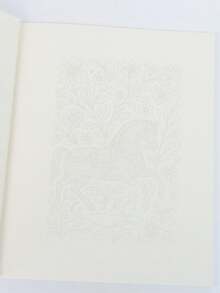 1pc [Ink Tracing Healing Book] 10 Floral Line Art For Tracing And Framing | Adult Stress Relief Art Manual | Reverse Coloring Creative Notebook | Healing Gift For Yourself Or Best Friend - Rectangle - View 2