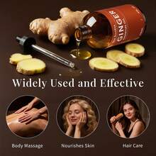 SU JUABA Ginger Oil For Scalp Massage, Diffuser, Aromatherapy, Soothing Body Joint & Muscle Ideal For Hair & Skin Care After Dilution-118mL / 4 Fl.Oz - Ginger - View 4