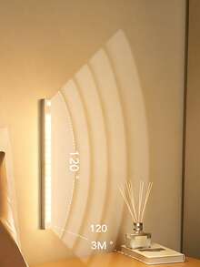 智慧 LED 感應燈，磁吸式可調光櫥櫃燈，適用於走廊、廚房櫥櫃、樓梯、走道、衣櫥、居家櫥櫃 - 白色 - 查看 5