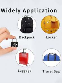Metal Mini Padlock With 2 Keys, Mini Combination Lock, No Assembly Required, Waterproof, Luggage Lock With Keys, Locker Lock Small Luggage Padlock, Suitcase Lock Metal Key Padlock, Suitable For Luggage, Pencil Case, Backpack, Travel Accessories, School Gym Locker, Sports Locker, Fence, Toolbox, Graduation Season, Back To School, Teacher's Day Gift - Multicolor - View 8