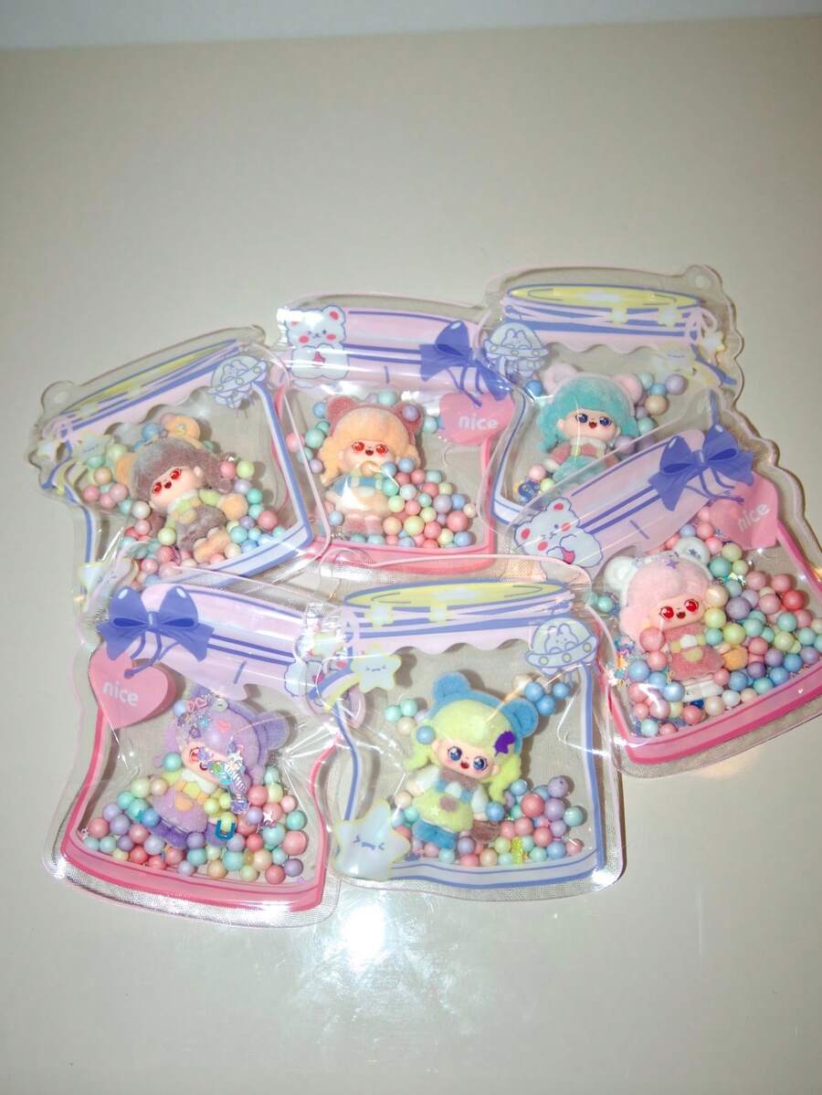 Cute Big Ear Sweet Baby Creative Keychain Macaron Color Pendant Gift Set - Big Ears Sweetie Macaron Style Set - View 1