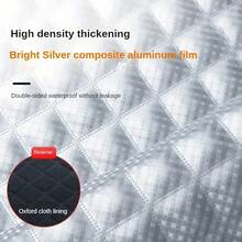 Car Snow Cover/Sunshade - Car - Car Accessories - Travel Essentials - All Season - Winter And Summer Use - Car Front Windshield Sunshade - Aluminum Foil And Fabric Material, Blocks Sun And Keeps Interior Temperature Cool - Summer Essential - Also Usable In Winter - Suitable For SUV, RV, Pickup Truck And More - With Rearview Mirror Cover Reflective Strip, Can Warn Surrounding Vehicles At Night - Christmas, Ramadan, Valentine's Day, Ramadan, Halloween, Christmas Gift - Multicolor - View 7