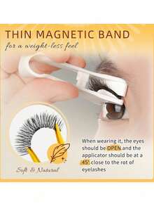 Magnetic False Eyelashes Set, Natural Reusable Magnetic Fox Eye Lashes, Enhance And Lengthen Eyelashes, Halloween, 3D Curly Fluffy Glue-Free Comfortable Wear, With Strong Magnets - Multicolor - View 7