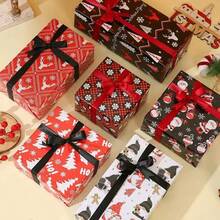 36/72 Sheets Premium Christmas Wrapping Paper (Includes Stickers) - Snowflake, Christmas Tree And Other Holiday Patterns, Suitable For Gift Wrapping And Decoration, Christmas Wrapping Paper - Style a - View 3