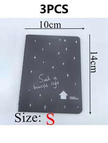 60 Pages Notebook Black Paper Journal Diary Back To School,Mother's Day,Mom's Gift,Back To School,School Supplies - Black - View 21