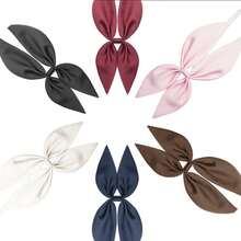 French Academy Style Bowknot, Pre-Tied Adjustable Bowknot For Teen Students JK Style, Girls Shirt Collar Bowknot, Party Team Activity Tie Set - Multicolor - View 2