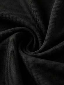 Men's Outdoor Long Sleeve Henley Shirt, Solid Color Button Placket Crew Neck Breathable Lightweight Casual Hiking Climbing Top - Black - View 6
