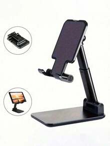 1 buah Dudukan Ponsel Multifungsi, Dudukan Meja/Samping Tempat Tidur/Untuk Menonton TV/Dudukan Tablet Portabel Lipat untuk Siaran Langsung - Beraneka warna - View 2