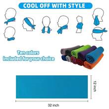 Towels, Soft Breathable Sweat Ice Towel For Sports, Yoga, Gym, Golf, Camping, Running, Fitness, Workout & More Activities - Multicolor(60pack) - View 6