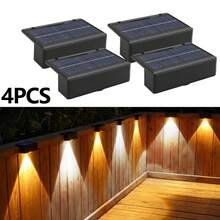 [Solar Fence Lights] 4/8/12/16pcs Solar Fence Lights Set, Outdoor Decorative Lights For Patio, Balcony, Stairs, Garden And Pool, Halloween And Christmas Holiday Atmosphere Lights - Multicolor - View 33