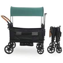 Multifunctional Camping Vehicle, Dual Push-Pull Mode Children's Camping Vehicle, Easy To Fold, Oversized Tires, Essential For Camping - 黑色 - 查看 1