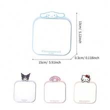 Miniso Sanrio IP Metal Table Mirror, Cute Cartoon Desktop Dressing Mirror, High‑Definition Makeup Mirror, Ornament For Dorm Home Office, Textured Metal Frame (1 PC) - Multicolor - View 11