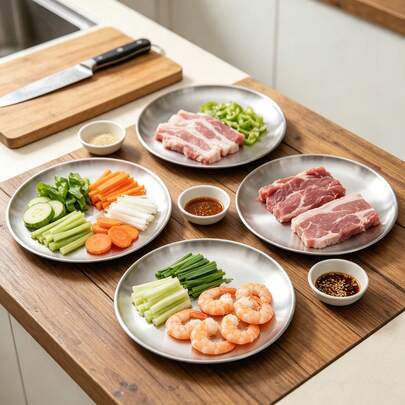Stainless Steel Serving Tray, Outdoor BBQ Plate, Pizza Plate, Salad Plate, Camping Plate, Pasta Plate, Dessert Plate, Nut Plate, Candy Plate, Fruit Plate, Party Cake Tray, Reusable, Suitable For Camping/Home/Holiday/Party/Hotel/Outdoor, Kitchen, Christmas Gift