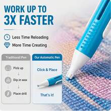 Automatic Diamond Painting Bead Dispenser, Wax-Free Art Pen | Suitable For 2.8mm Round Diamonds, DIY Crafts, Adult Use, Wax-Free, Accessory Set - A - View 5
