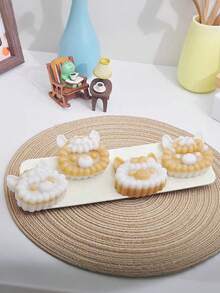 4-Cavity Cartoon Alpaca Silicone Mold 2 Pieces Set With Dropper, Easy Release, DIY Chocolate Jelly Pudding Baking Tool, Suitable For Handmade Baking, Chocolate Making, Cake Decoration, Handmade Soft Candy, Home Baking - Multicolor - View 10