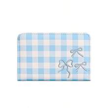 Plaid Bow Coin Purse Multi-Layer Card Holder - Multicolor - View 10