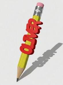 Personalized Pencil Caps | Customized Name Pencil Caps | 3D Printed School Supplies - Multicolor - View 1