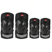 Adjustable Shock-Absorbing Joint Design Knee Pads Suitable For Motorcycle, Cycling, Skateboard Protective Gear Black 1 Pair Outdoor Equestrian Sports Motorcycle Riding Knee Pads Elbow Pads Motorcycle Protective Gear Warm Windproof Anti-Fall Cycling Leg Guards (Black) - Multiple Styles - View 16