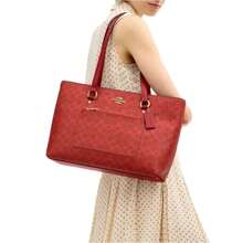 Coach Women's Station Tote Bag - 赤紅 - 查看 2