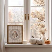1pc Frameless Funky Ghost Vintage Halloween Rustic Wall Art Dorm Gift - Multi-color - View 5