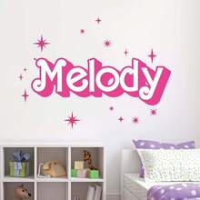 Personalized Doll Custom Name Wall Sticker Vinyl Decal Room Decor (Sticker Only) - Multicolor - View 4