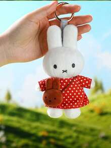 Miffy 毛絨吊飾娃娃，經典 Miffy 兔子設計，柔軟可愛，可裝飾包包與鑰匙圈，溫馨生日紀念禮物 - 彩色 - 查看 8
