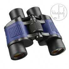 1pc 60x60 Dual-Tube Binoculars, Anti-Fog Design, Suitable For Daily Life, Sightseeing, Watching Games, Concerts And Hunting. High Magnification, High Definition, Low Light Night Vision, Eye Protection. - Multicolor - View 3