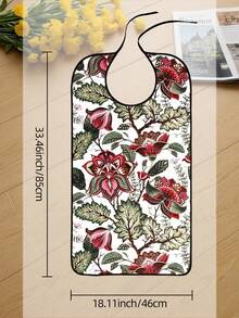 1pc Adult Bib, Dining Accessory, Designed For Disabled Elderly And People Requiring Care, Also As A Thoughtful Holiday Gift, Suitable For Home, Nursing Home, Hospital, Picnic, Gathering And Other Multiple Scenarios, All Seasons - Multicolor - View 12