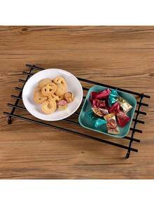 Modern Minimalist Wrought Iron Kitchen Counter Mat, Heat Insulation & Anti-Scratch Metal Material, Square Trivet For Hot Dishes & Stove Top Protection, Black Stove Counter Protector Pad, Faridabio - View 3